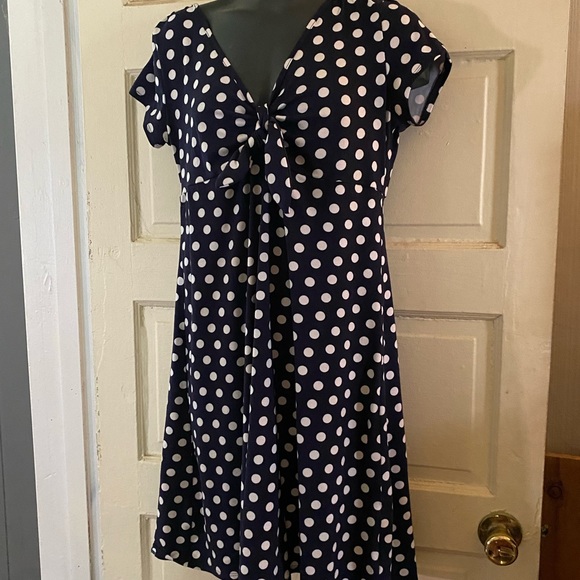Navy Rebel Sugar pin-up style dress size large - Picture 1 of 3
